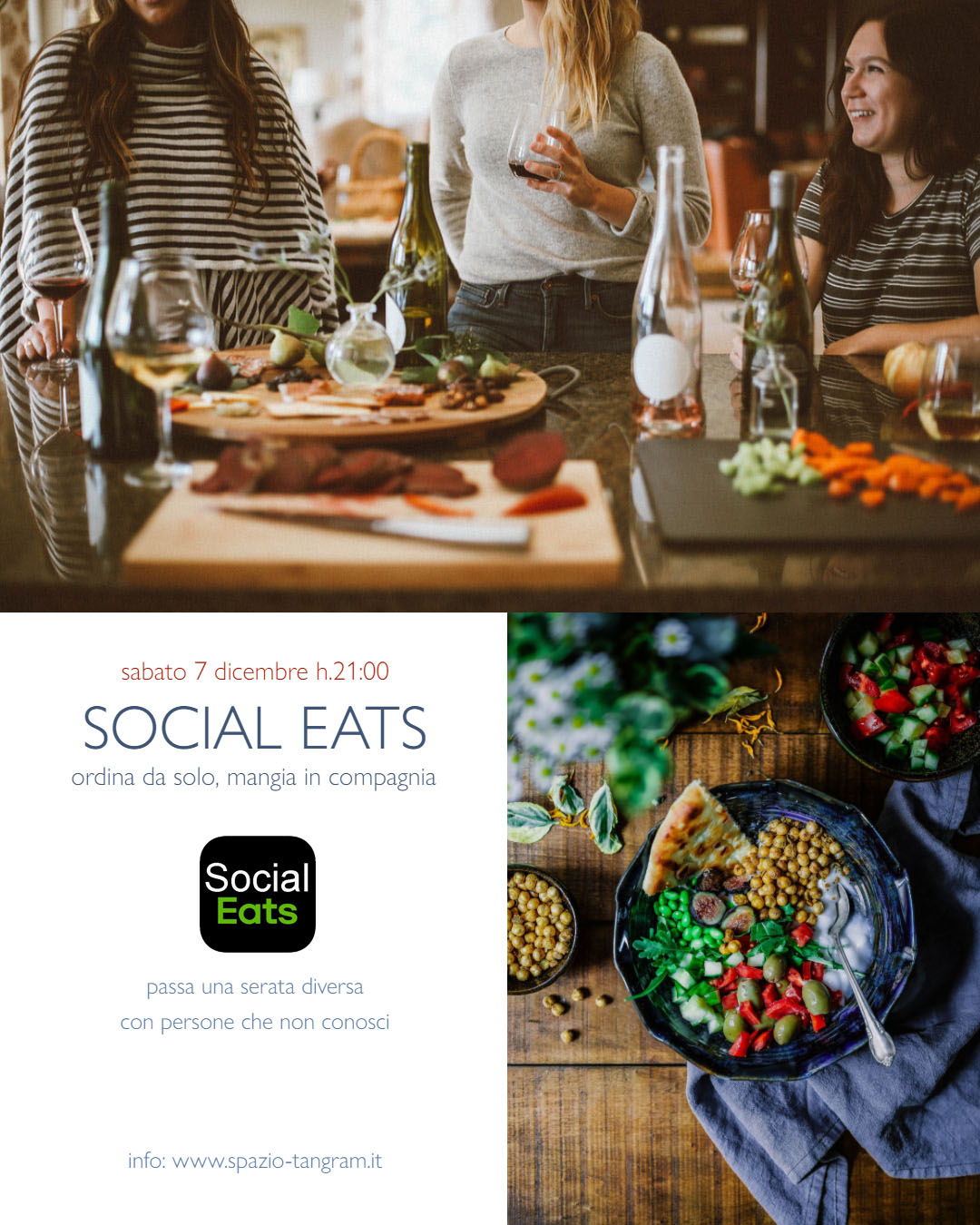 Social Eats: ordina da solo, mangia in compagnia