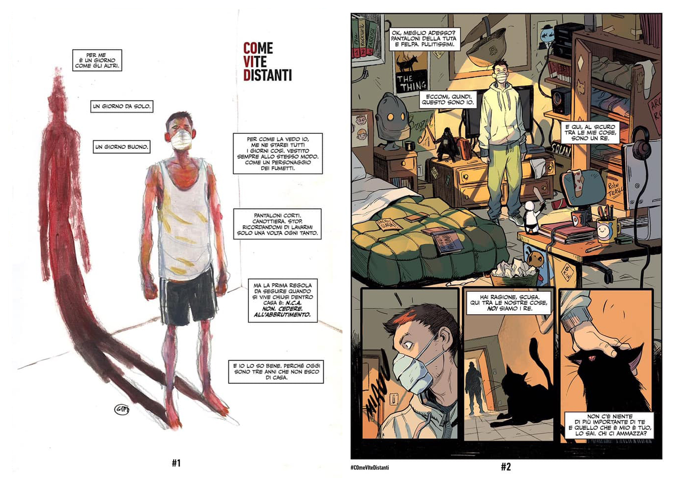 "COme VIte Distanti - libro corale di fumetti