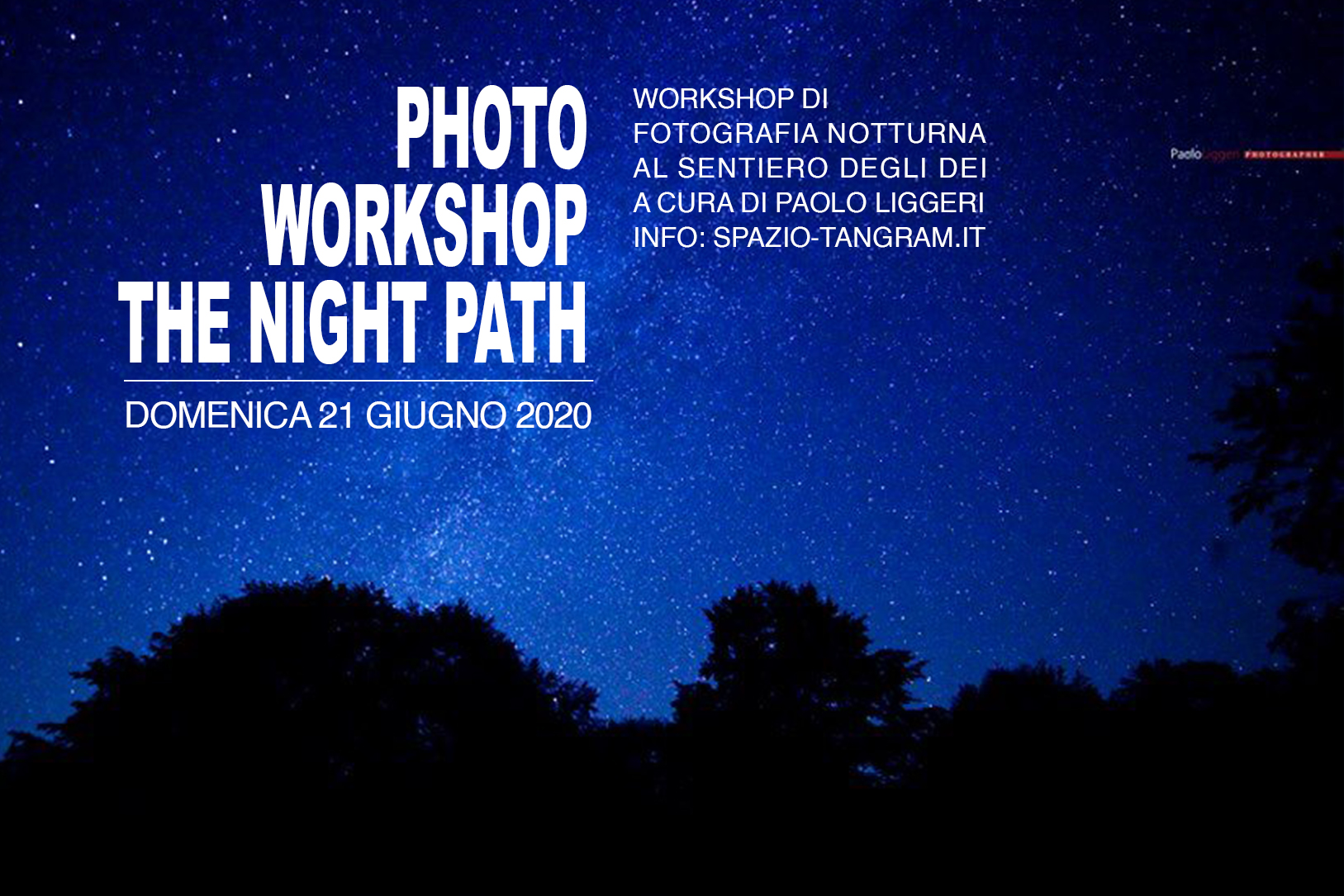 workshop di fotografia notturna
