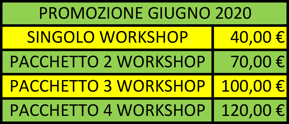 promozione "Giugno 2020"