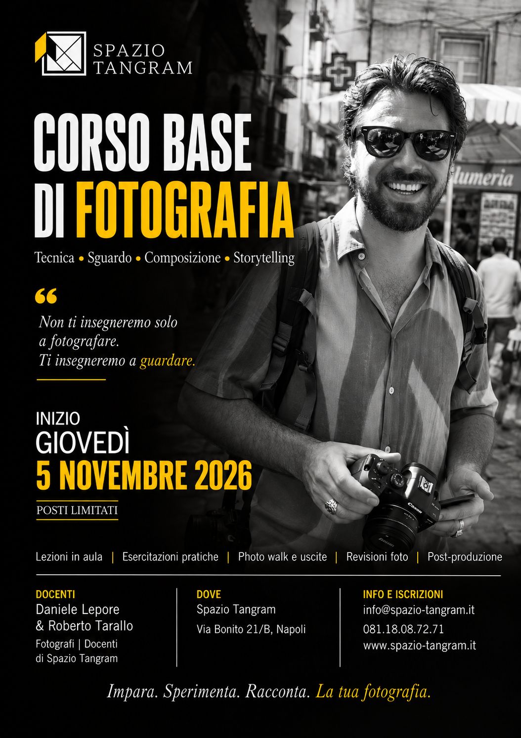 corso base di fotografia a Napoli